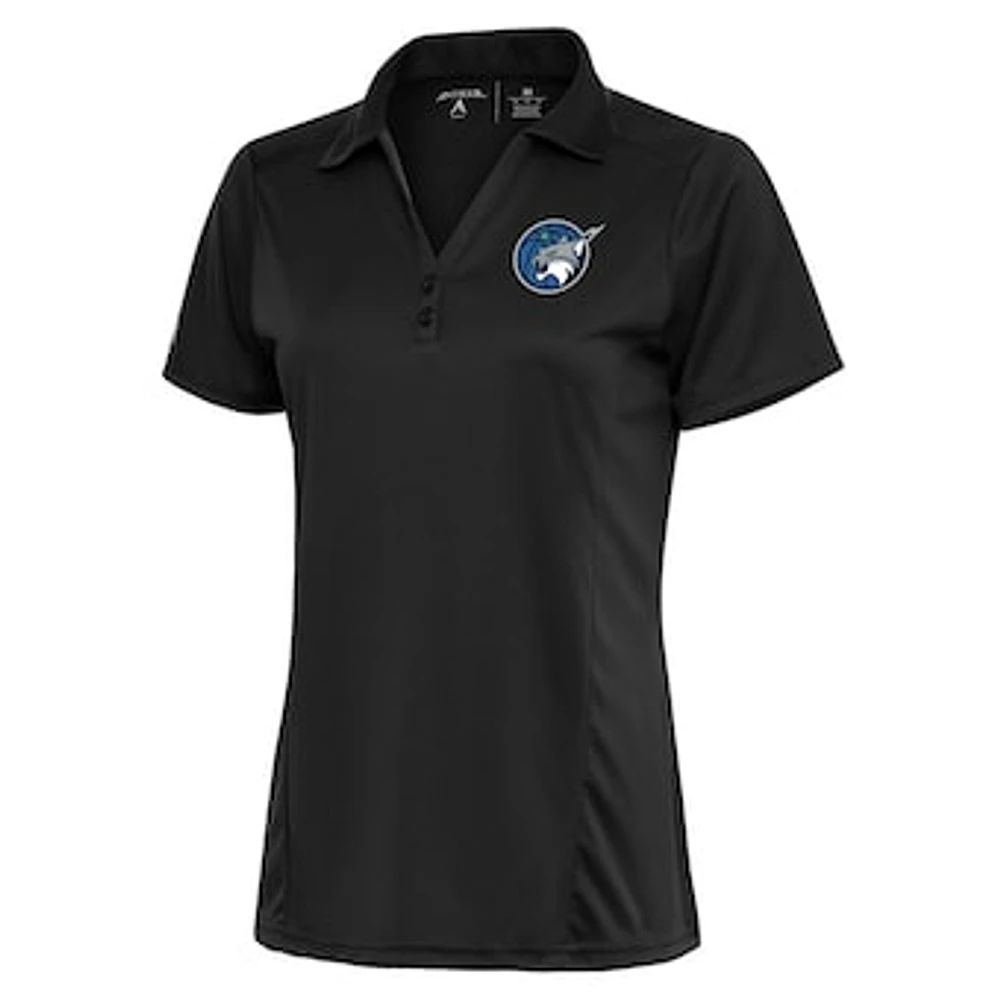 Women's Antigua Charcoal Minnesota Lynx Tribute Polo
