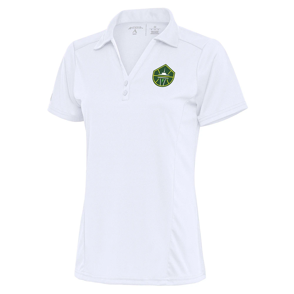 Women's Antigua White Seattle Storm Tribute Polo