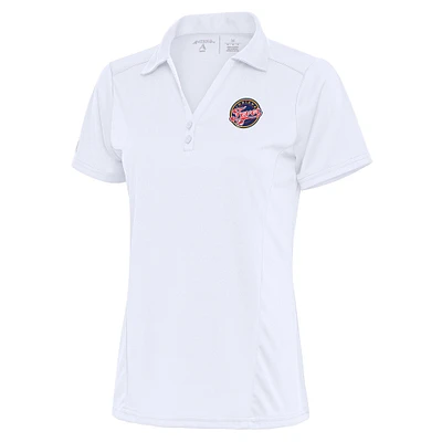 Women's Antigua White Indiana Fever Tribute Polo