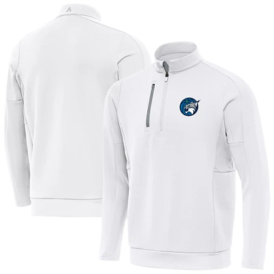 Men's Antigua White Minnesota Lynx Generation Quarter-Zip Pullover Top