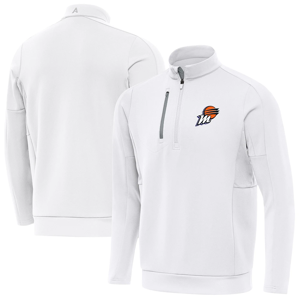 Men's Antigua White Phoenix Mercury Generation Quarter-Zip Pullover Top