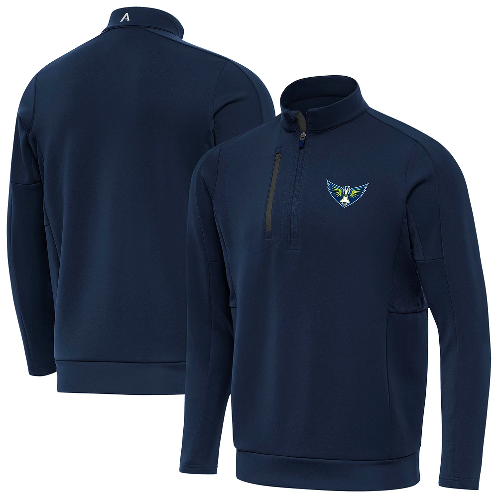 Men's Antigua Navy Dallas Wings Generation Quarter-Zip Pullover Top