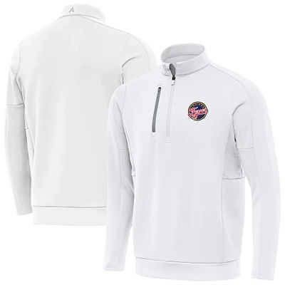 Men's Antigua Indiana Fever Generation Quarter-Zip Pullover Top