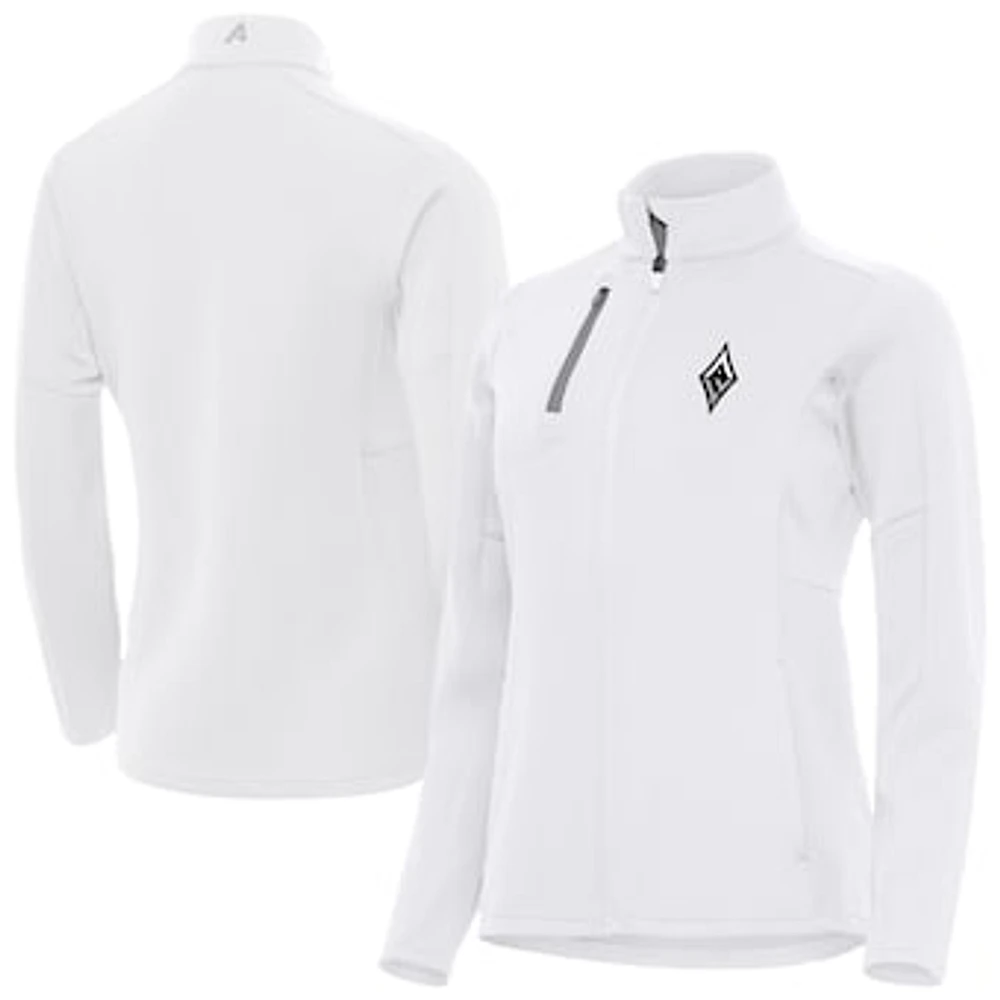 Women's Antigua White Las Vegas Aces Generation Full-Zip Jacket
