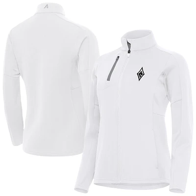 Women's Antigua White Las Vegas Aces Generation Full-Zip Jacket