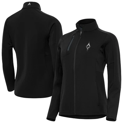 Women's Antigua Black Las Vegas Aces Generation Full-Zip Jacket