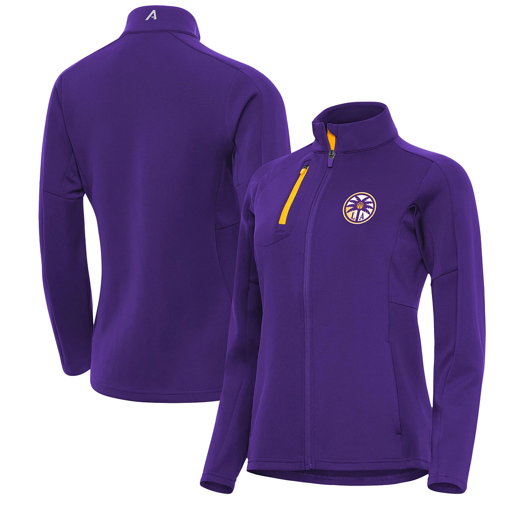 Women's Antigua Purple Los Angeles Sparks Generation Full-Zip Jacket
