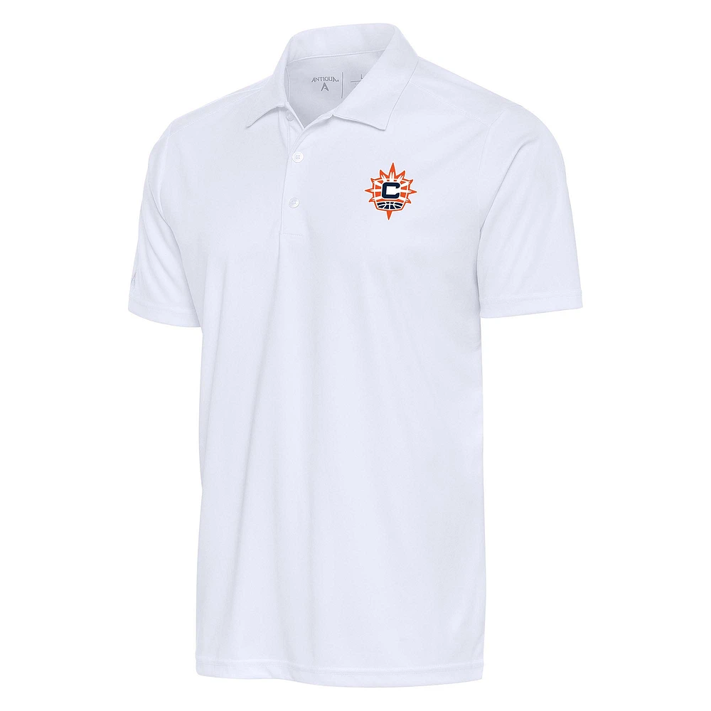 Men's Antigua White Connecticut Sun Big & Tall Tribute Polo
