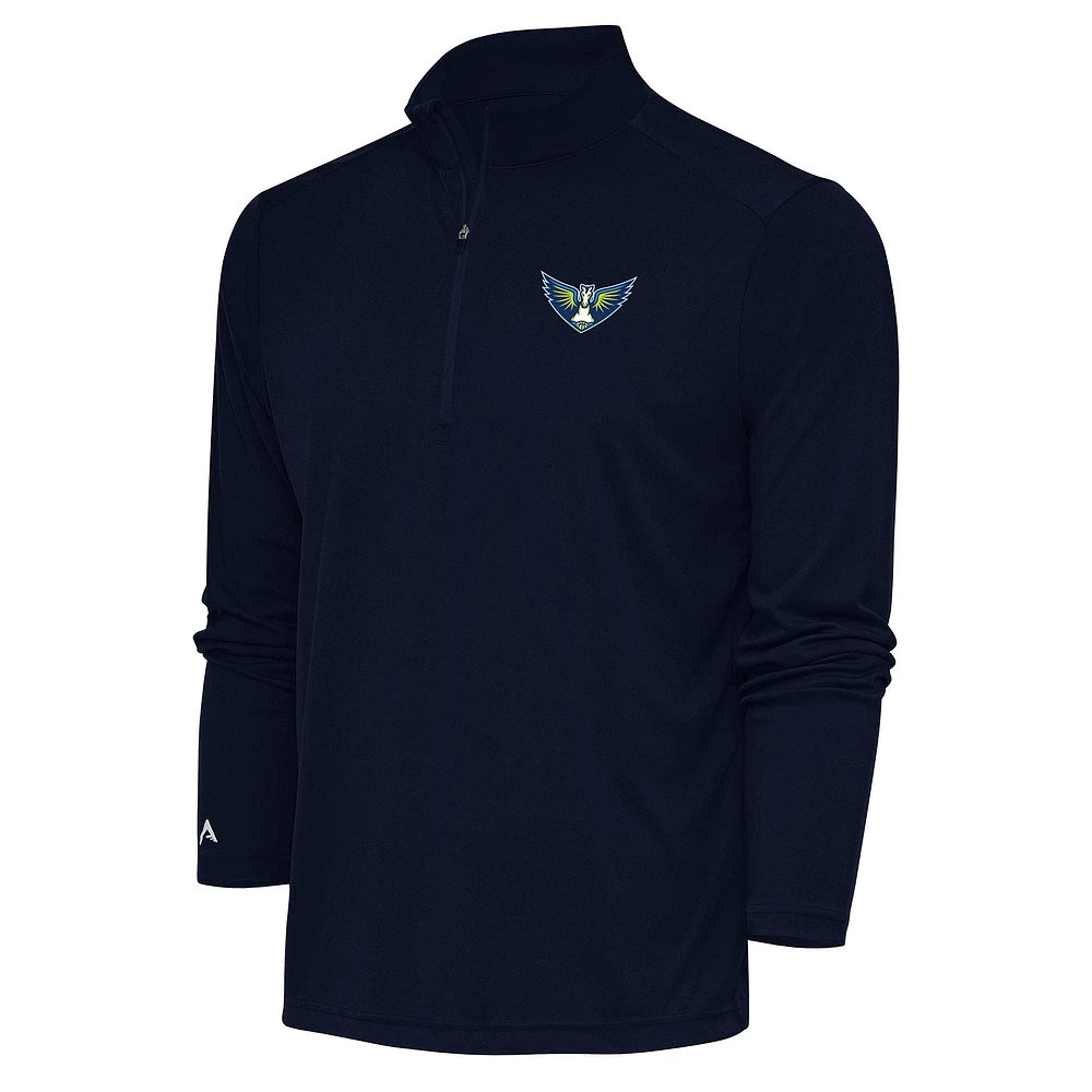 Men's Antigua Navy Dallas Wings Tribute Quarter-Zip Top