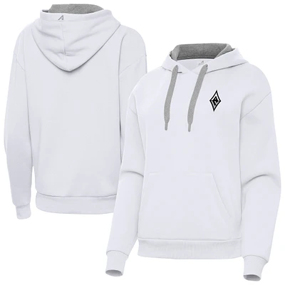 Women's Antigua White Las Vegas Aces Victory Pullover Hoodie