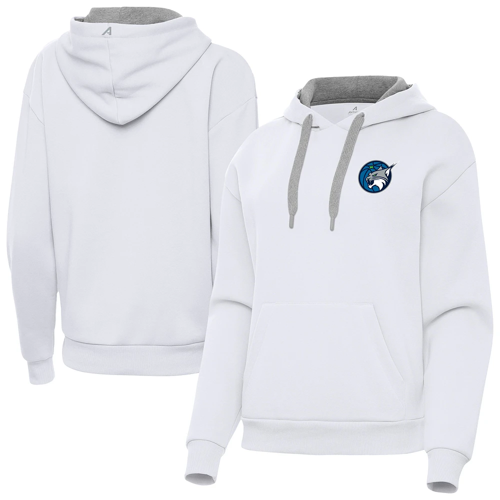 Women's Antigua White Minnesota Lynx Victory Pullover Hoodie