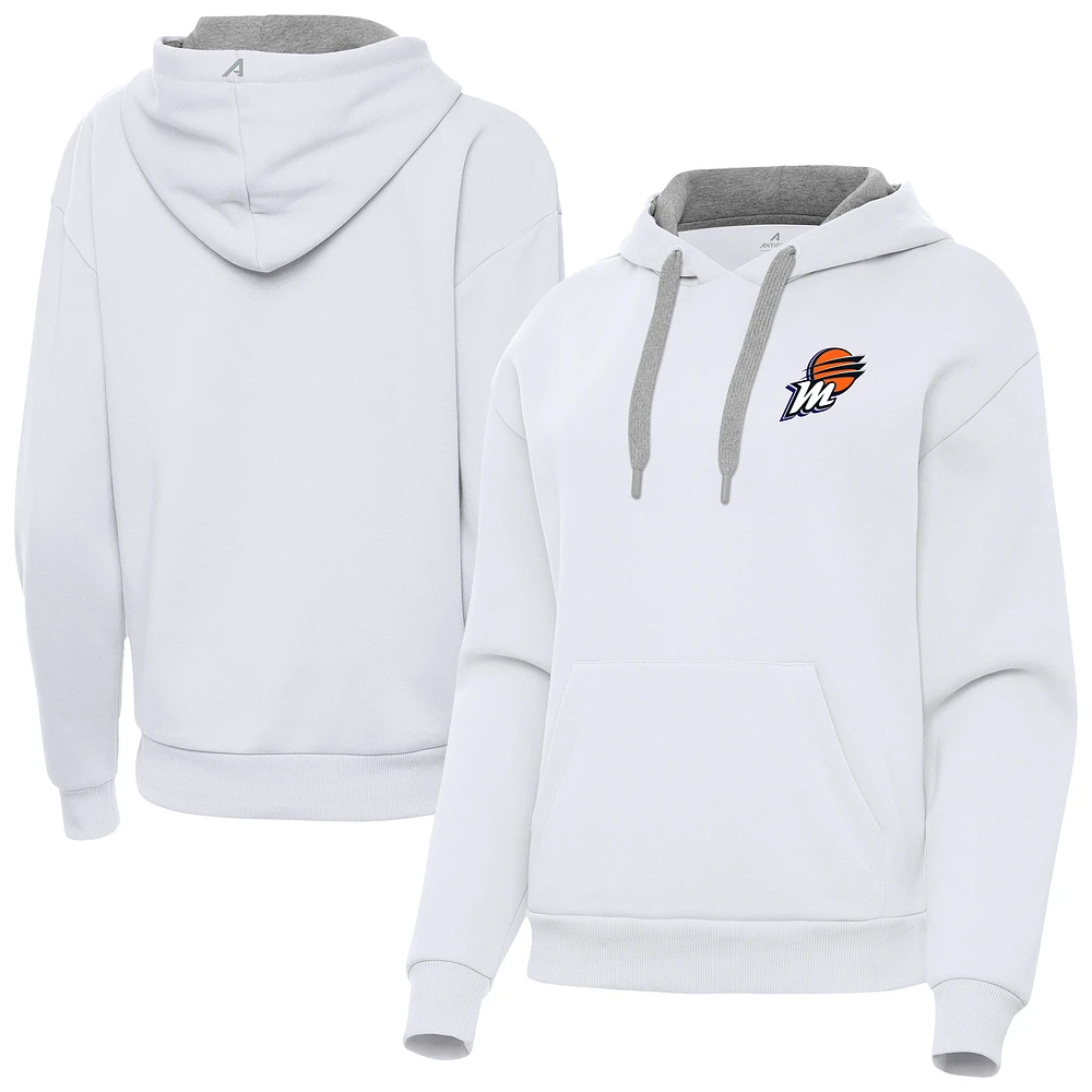 Women's Antigua White Phoenix Mercury Victory Pullover Hoodie