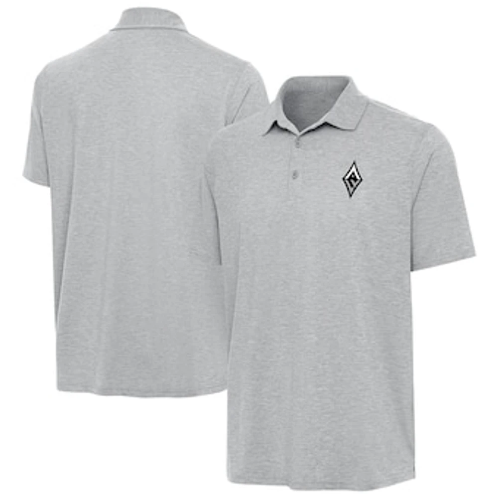 Men's Antigua Heather Gray Las Vegas Aces Par 3 Polo