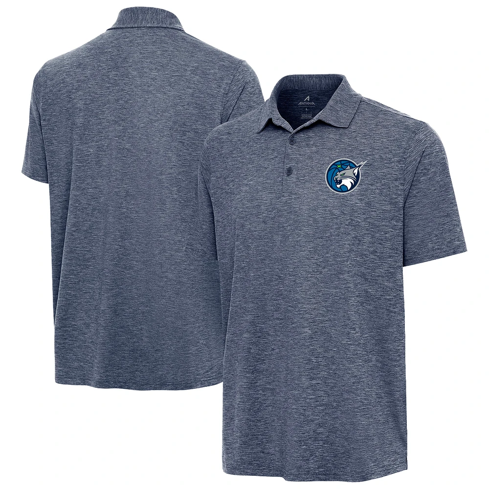 Men's Antigua Heather Navy Minnesota Lynx Par 3 Polo