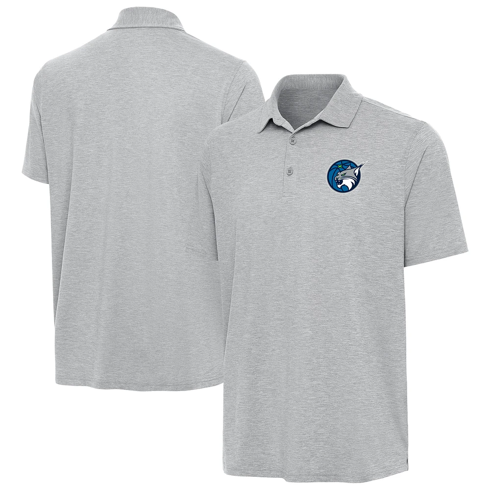 Men's Antigua Heather Gray Minnesota Lynx Par 3 Polo