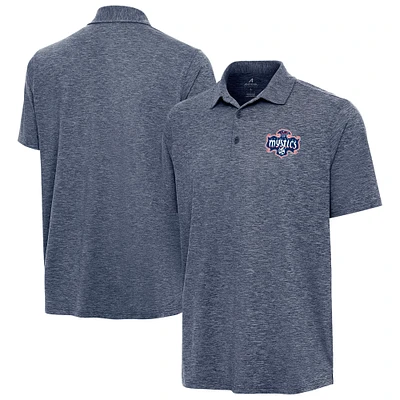 Men's Antigua Heather Navy Washington Mystics Par 3 Polo