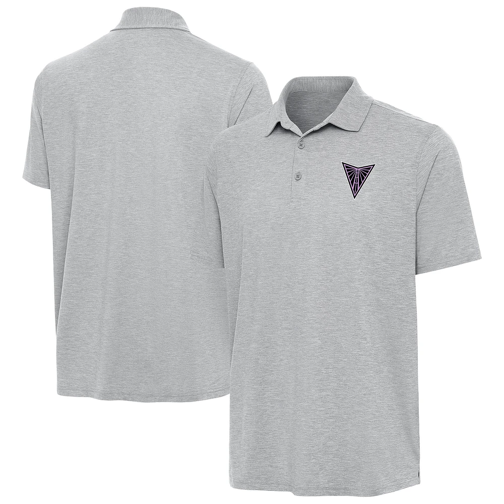 Men's Antigua Heather Gray Golden State Valkyries Par 3 Polo