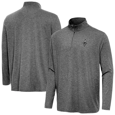 Men's Antigua Heather Las Vegas Aces Hunk Quarter-Zip Top