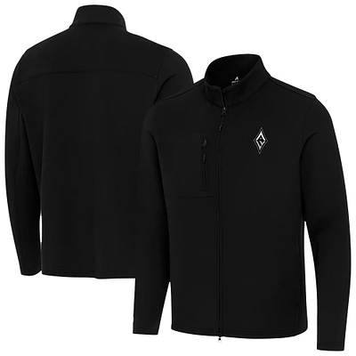 Men's Antigua Black Las Vegas Aces Objection Full-Zip Jacket