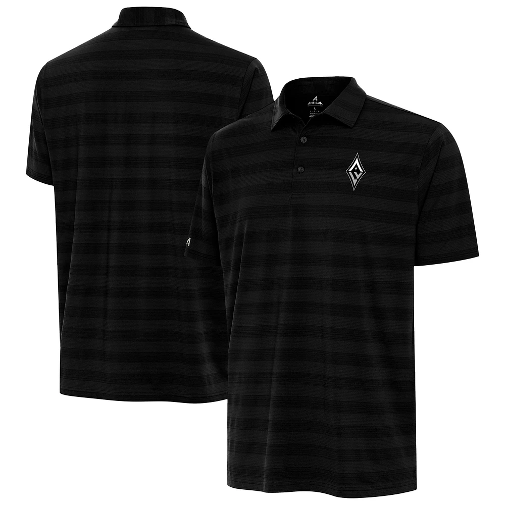 Men's Antigua Black Las Vegas Aces Tunnel Polo
