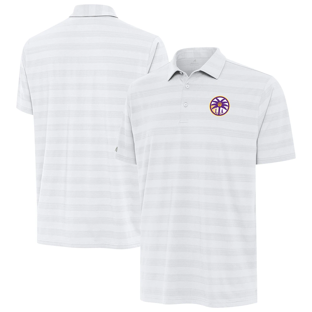 Men's Antigua White Los Angeles Sparks Tunnel Polo