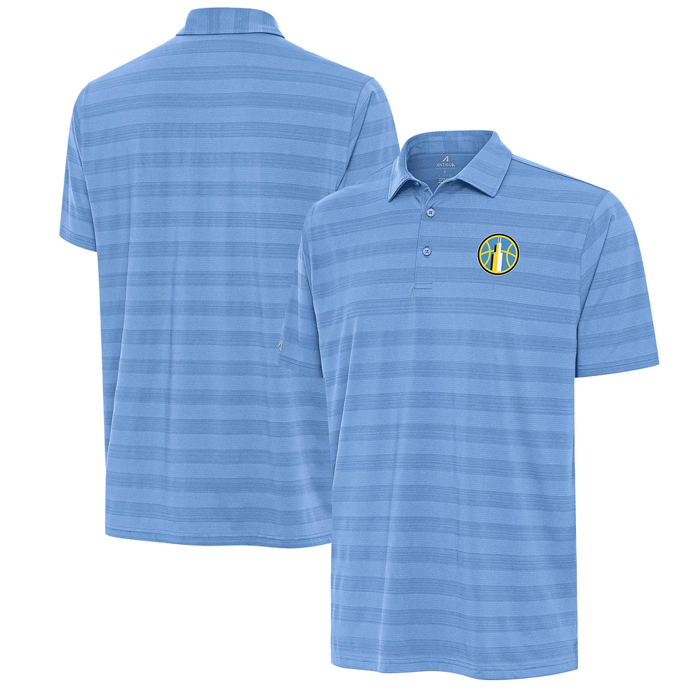 Men's Antigua Sky Blue Chicago Tunnel Polo