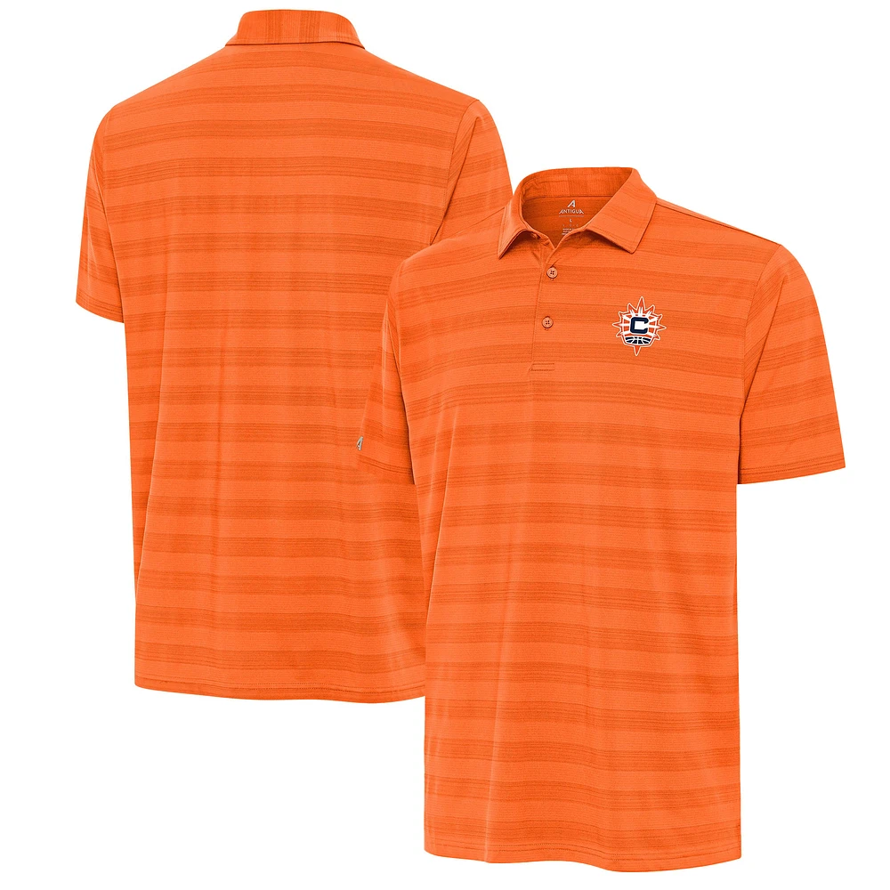 Men's Antigua Orange Connecticut Sun Tunnel Polo
