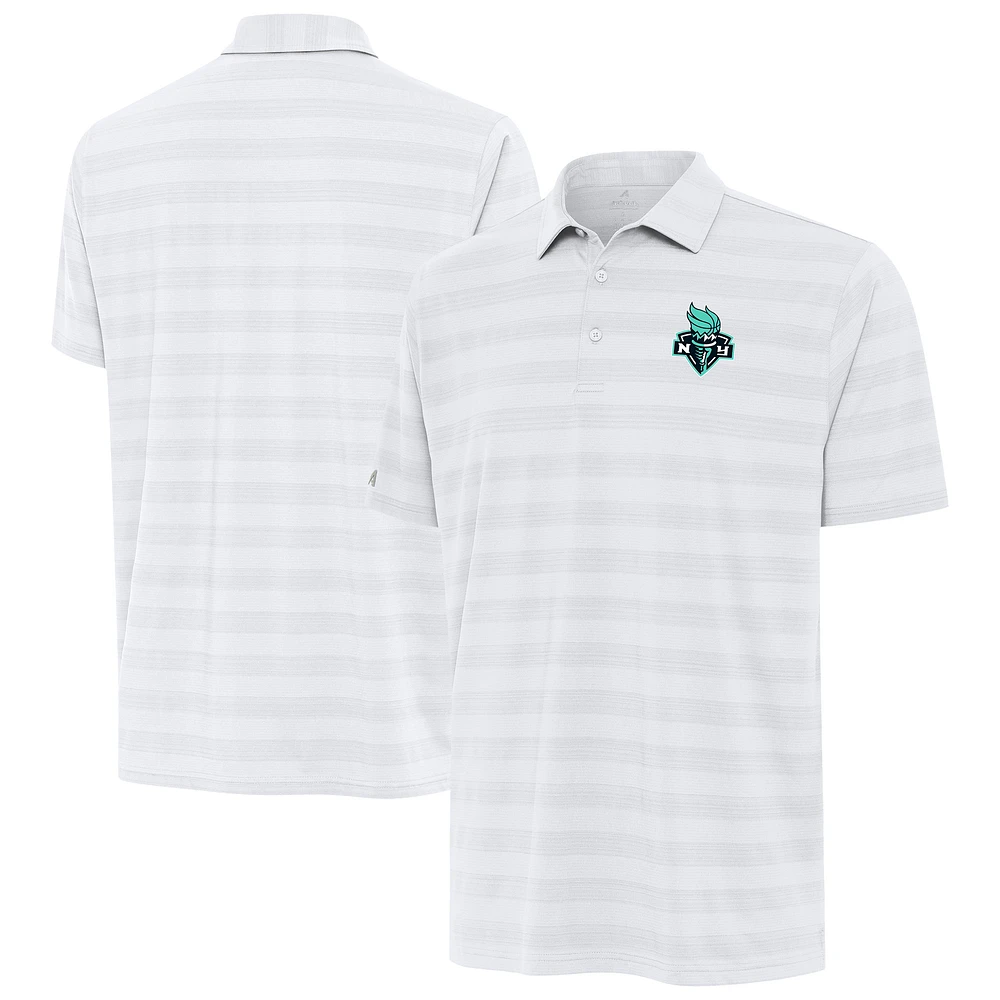 Men's Antigua White New York Liberty Tunnel Polo