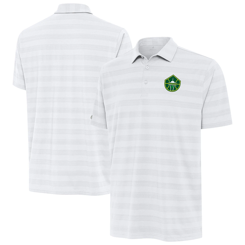 Men's Antigua White Seattle Storm Tunnel Polo