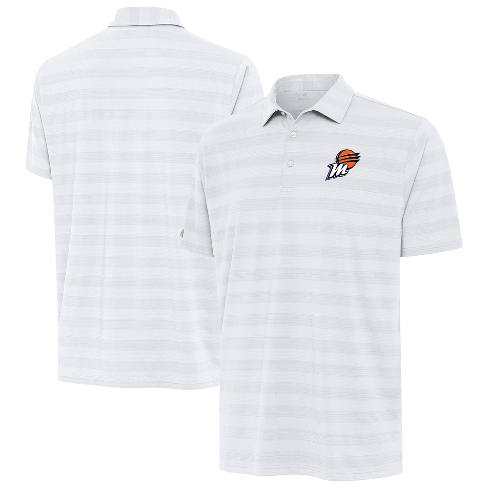 Men's Antigua White Phoenix Mercury Tunnel Polo