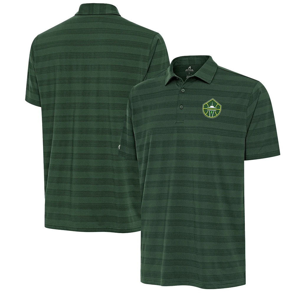 Men's Antigua Green Seattle Storm Tunnel Polo