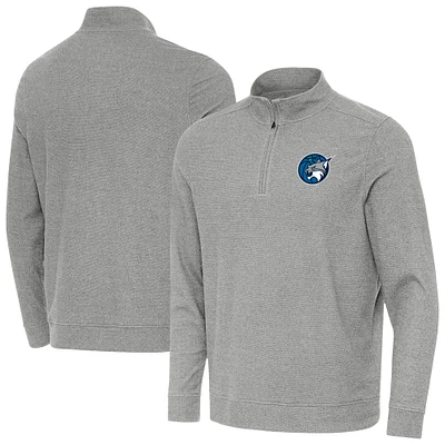 Men's Antigua Heather Gray Minnesota Lynx Subtle Quarter-Zip Top