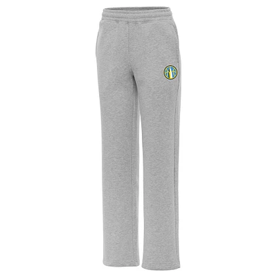 Women's Antigua Heather Gray Chicago Sky Victory Sweatpants