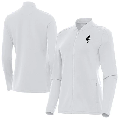 Women's Antigua White Las Vegas Aces Continual Full-Zip Jacket