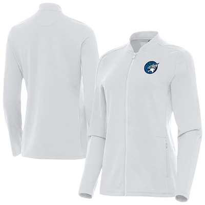 Women's Antigua White Minnesota Lynx Continual Full-Zip Jacket