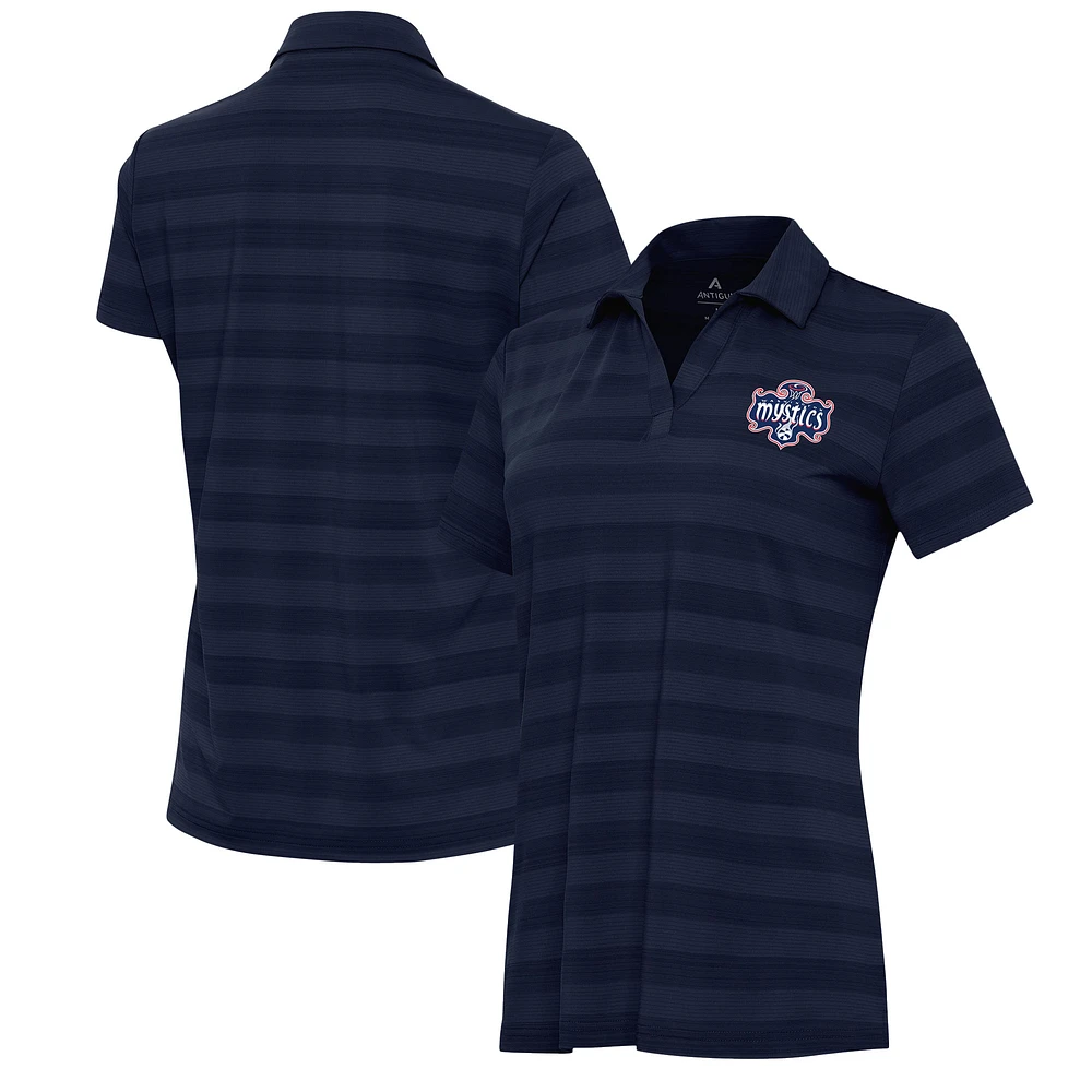 Women's Antigua Navy Washington Mystics Tunnel Polo