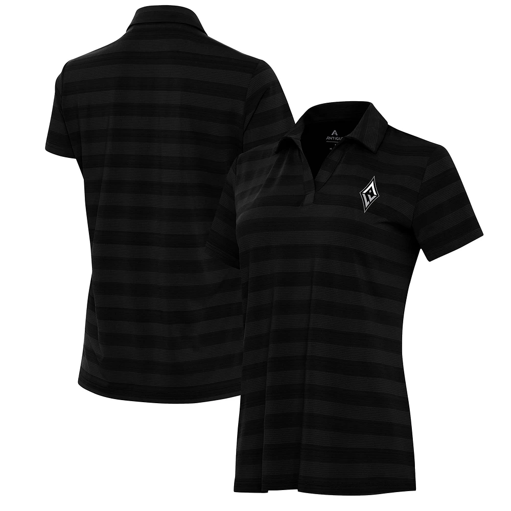 Women's Antigua Black Las Vegas Aces Tunnel Polo