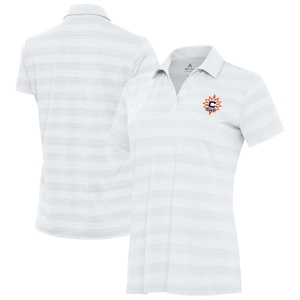 Women's Antigua White Connecticut Sun Tunnel Polo