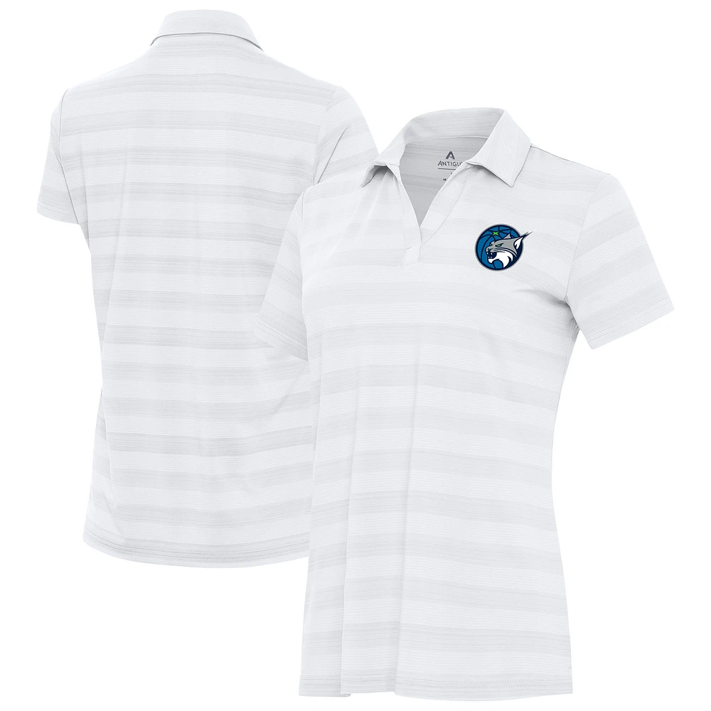 Women's Antigua White Minnesota Lynx Tunnel Polo