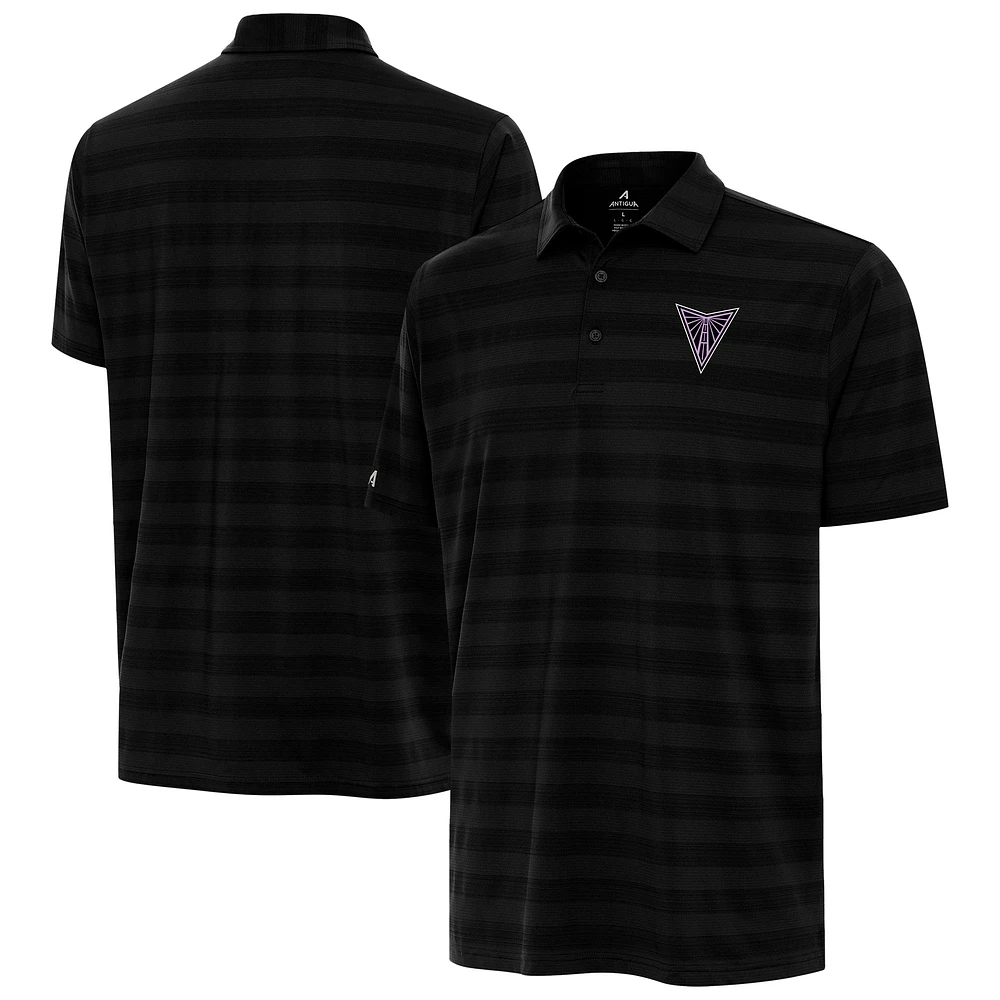 Men's Antigua Eclipse Black Golden State Valkyries Big & Tall Tunnel Polo