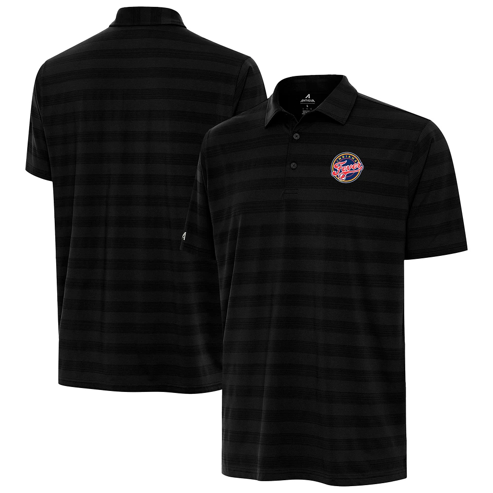 Men's Antigua Black Indiana Fever Big & Tall Tunnel Polo