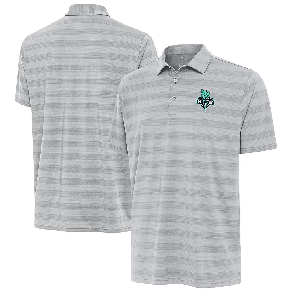 Men's Antigua Gray New York Liberty Big & Tall Tunnel Polo
