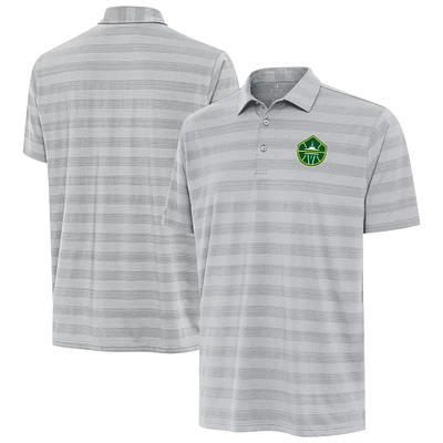 Men's Antigua Gray Seattle Storm Big & Tall Tunnel Polo