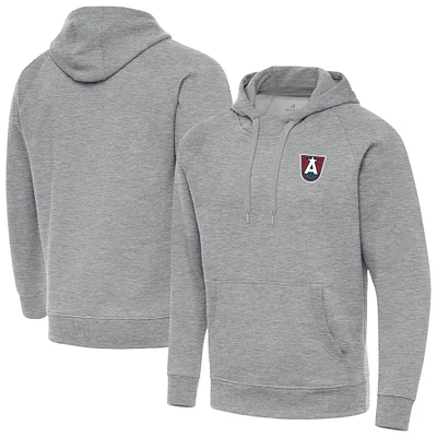 Men's Antigua Heather Gray Atlanta Dream Big & Tall Victory Raglan Pullover Hoodie