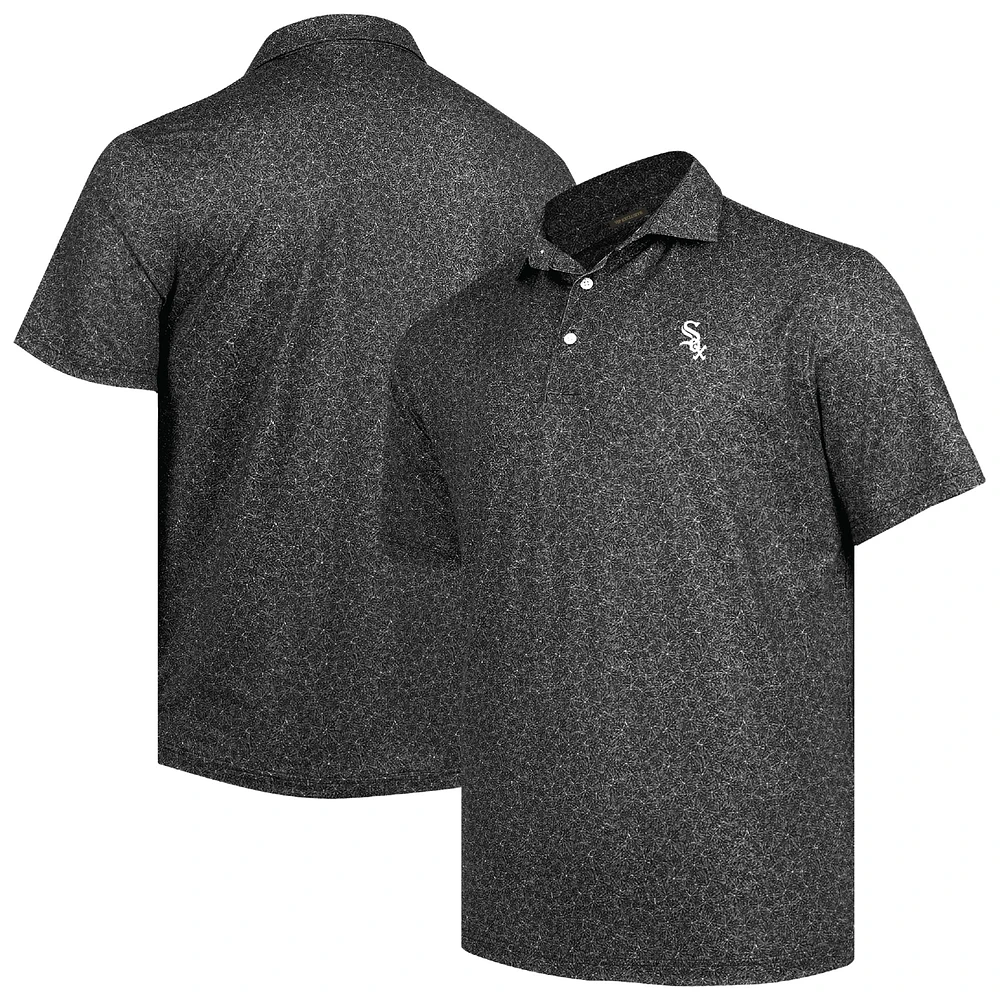 Men's Black Chicago White Sox Tahoe Print Polo