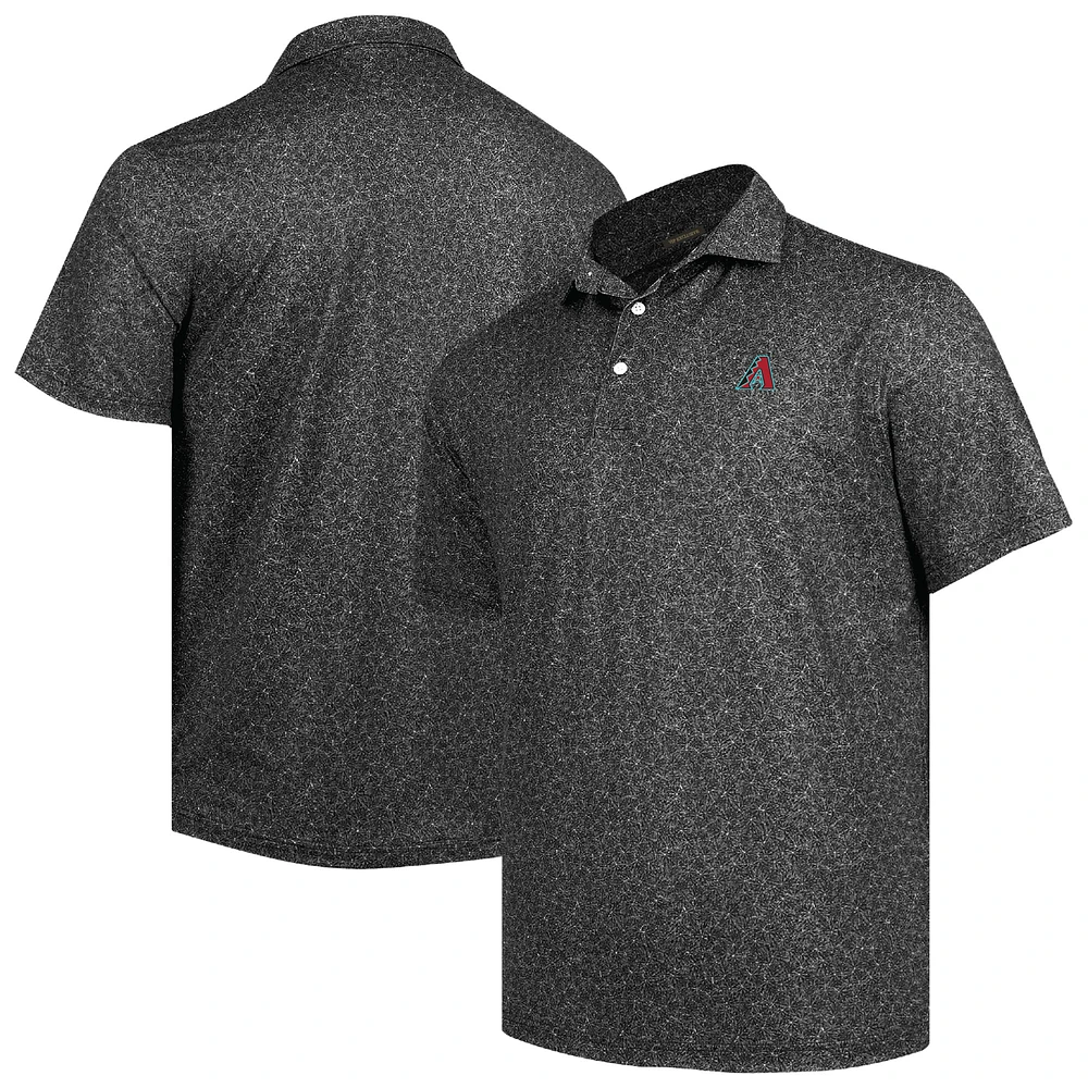 Men's Black Arizona Diamondbacks Tahoe Print Polo