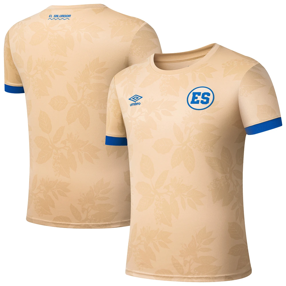 Men's Umbro Tan El Salvador National Team 2025 Pre-Match Jersey