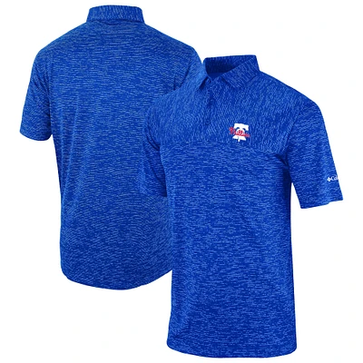 Men's Columbia Royal Philadelphia Phillies Omni-Wick Heading Out Polo