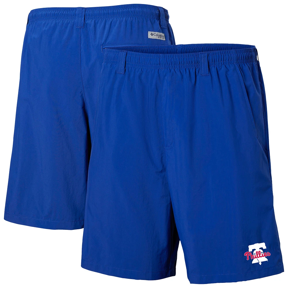 Men's Columbia Royal Philadelphia Phillies Backcast Shorts