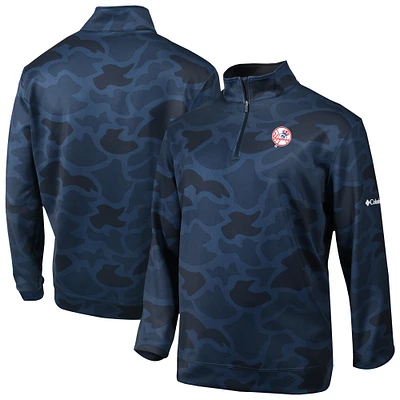 Men's Columbia Camo New York Yankees Wickham Hills Omni-Wick Quarter-Zip Jacket